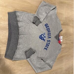 Georgia State University Sweatshirt Small Gray Reversible Spirit‎ Jersey NWT